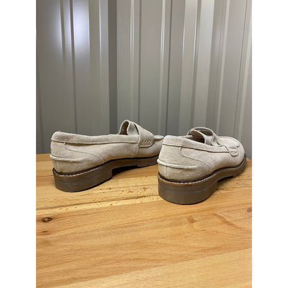 Anne Klein Emmylou Loafer Flats Beige Suede Women's Size 9