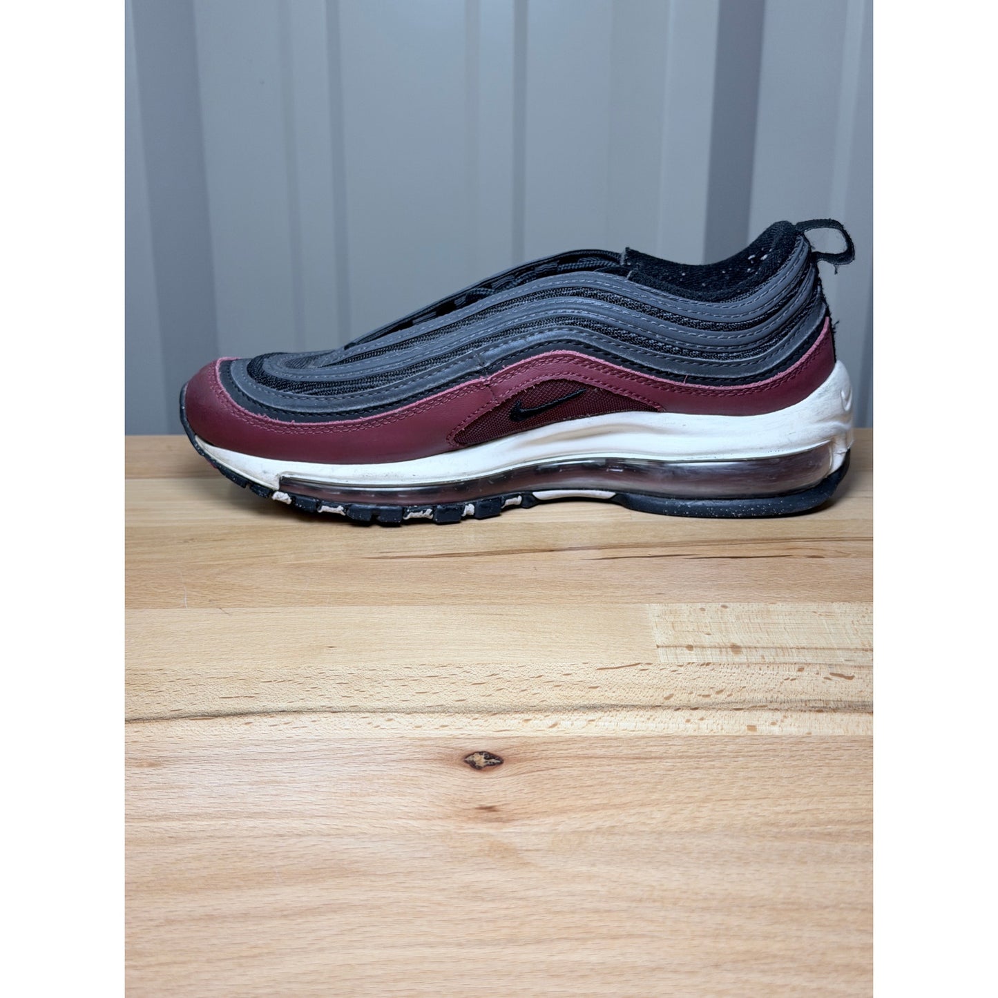 Nike Air Max 97 GS Anthracite Team Red 921522 690 Size 5.5y