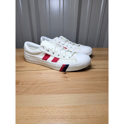 Pro-Keds Royal Plus Low Canvas Men’s Sneakers White / Navy / Red Size 9.5 New!