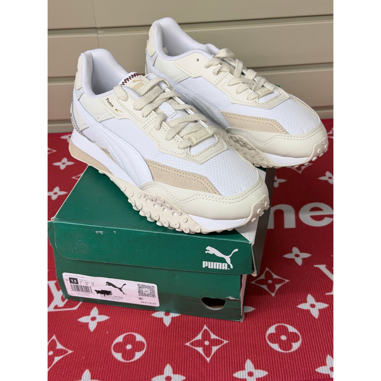 Puma Blacktop Rider Soft Women's White / Alpine Snow Size 7.5 New!