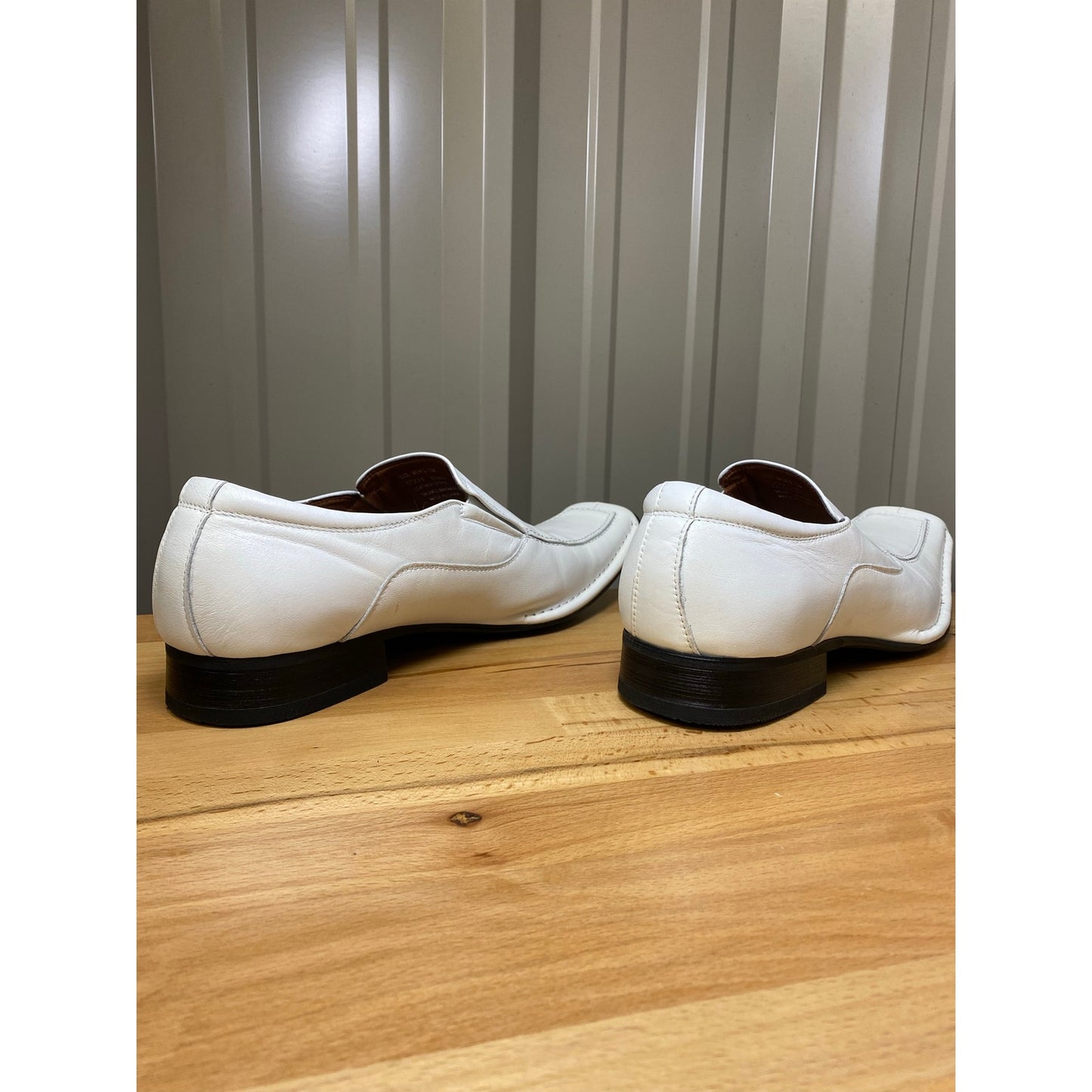 A. Cellini City S/O White Men's Size 13 Slip On Loafers
