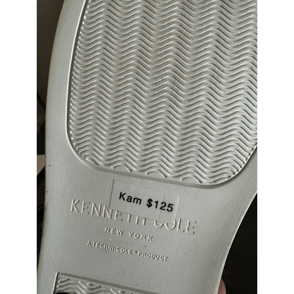 Kenneth Cole New York Black Leaf Kam Leather Sneaker size 9.5M $125 Retail New!