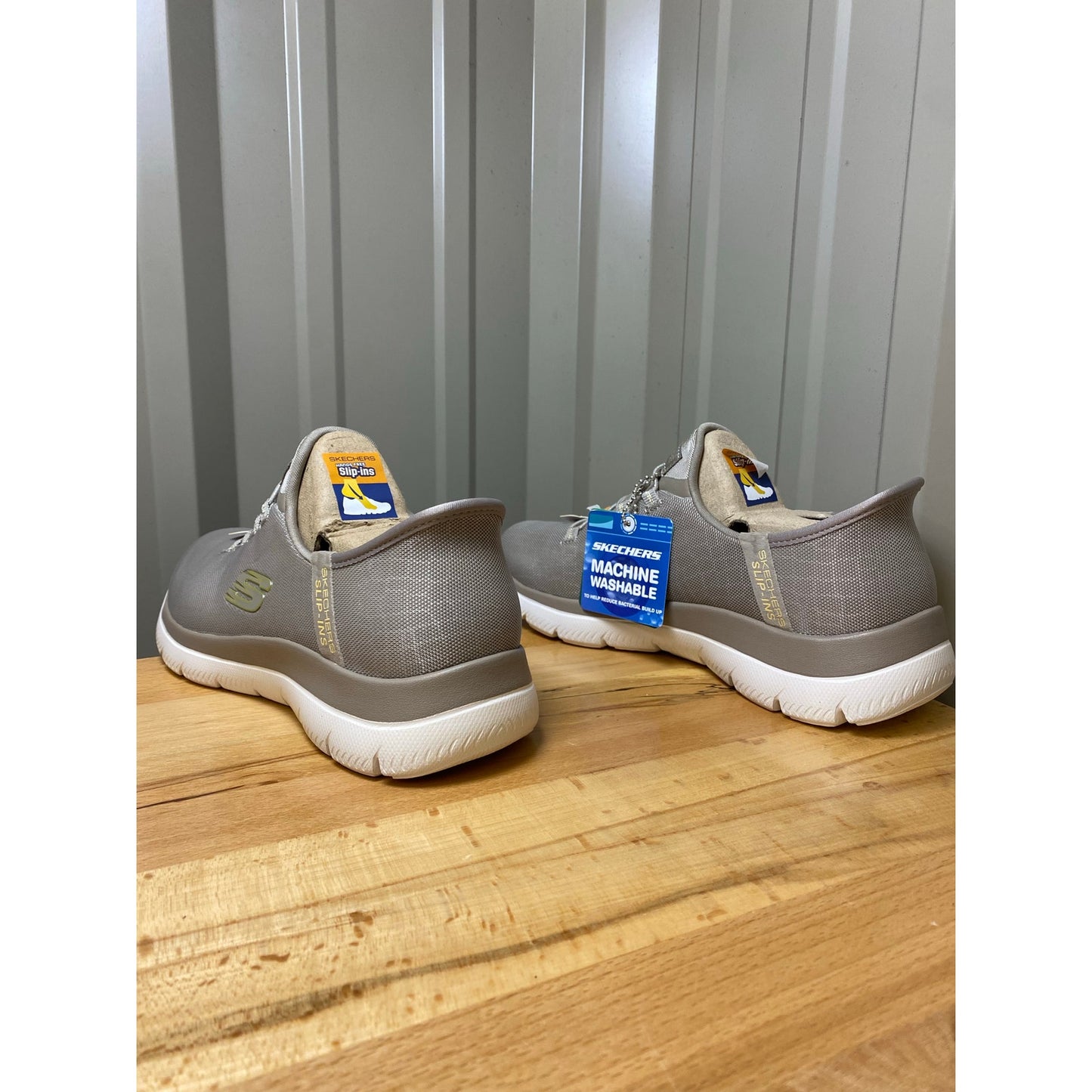 Skechers Summits Classy Night Women's Size 5.5 Taupe/Gold New! Machine Washable