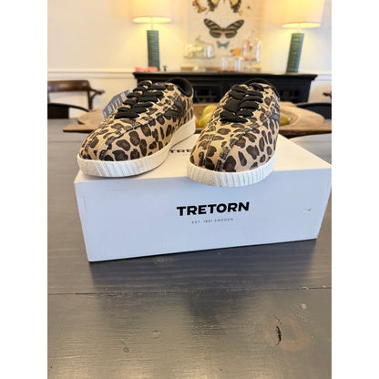 Tretorn Nylite Plus Women’s Canvas Leopard Print Sneakers Size 7.5 New!