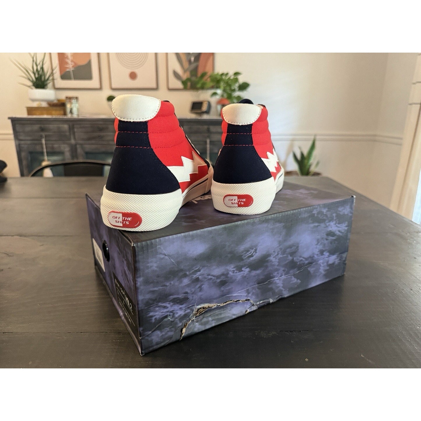REVENGE x STORM Vol. 2 High Top Shoes Red / Dark Navy Men’s 6 Women 7.5 New!