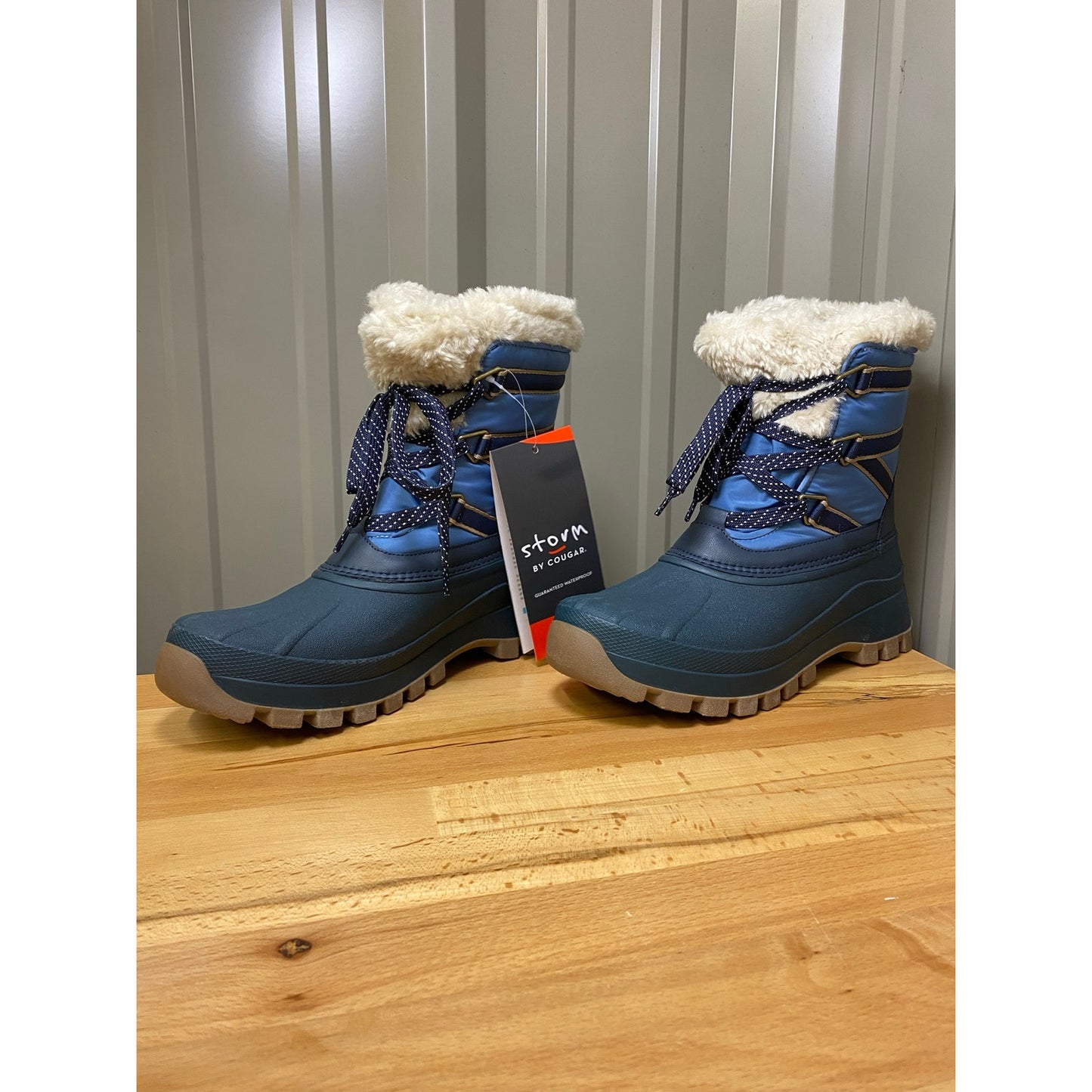 Storm by Cougar Fresno-Q Women's 9 Navy Waterproof Winter Boots New!