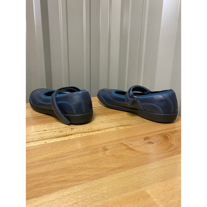 Hush Puppies Kid's Reese Mary Jane Flats Navy Size 4.5 Wide