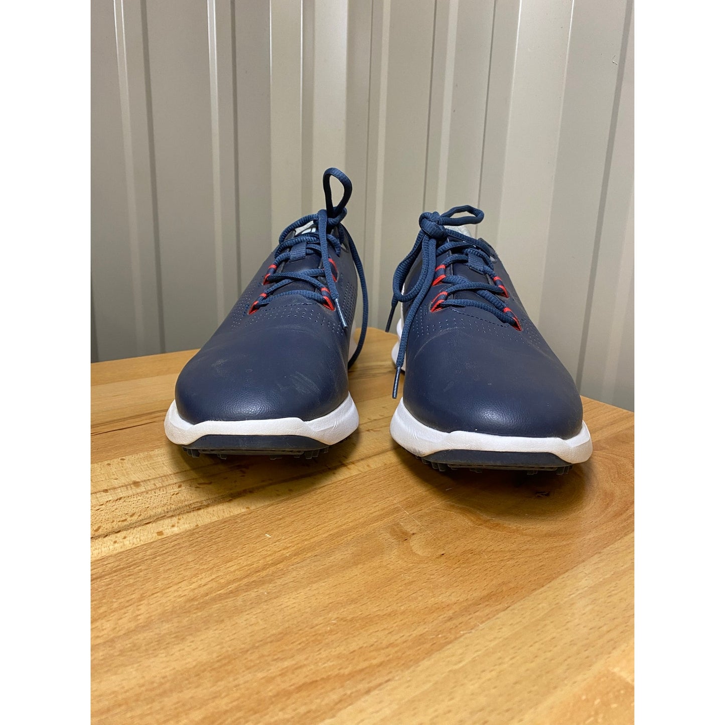 Foot Joy Fuel Men's Size 7.5 Wide Navy/White Golf Shoe