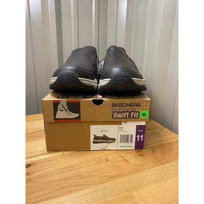Skechers Swift Fit Izaiah Brown Leather Men's Size 11 New!