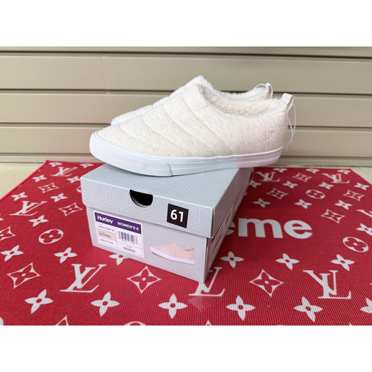 Hurley Arlo Puff Women’s Natural Beige Slip On Sneakers Size 8 New!