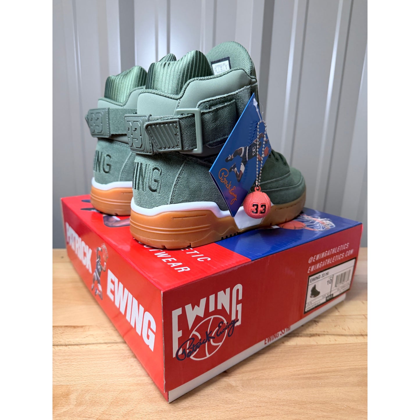 Ewing Athletics Patrick Ewing 33 Hi Green / White / Gum Men’s Size 10 New!