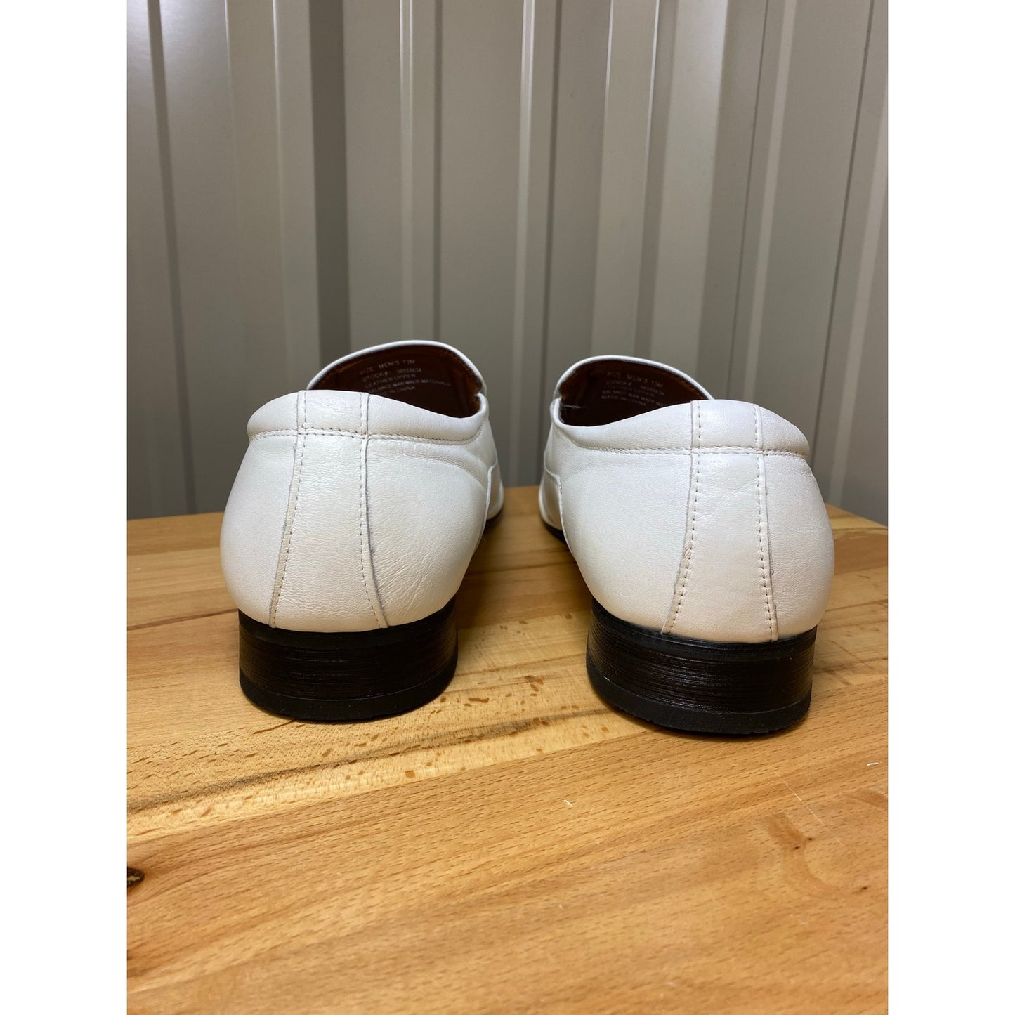 A. Cellini City S/O White Men's Size 13 Slip On Loafers