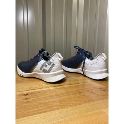 Foot Joy Fuel Men's Size 7.5 Wide Navy/White Golf Shoe