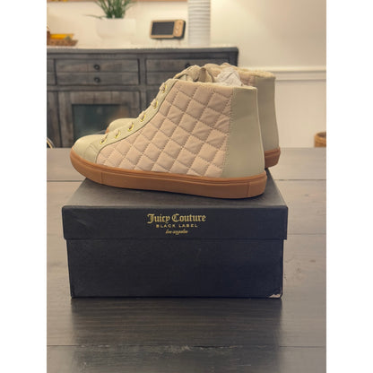 JUICY COUTURE LILLIIAN  'BLACK LABEL' PEARL/STONE WOMEN'S SNEAKERS SIZE 9