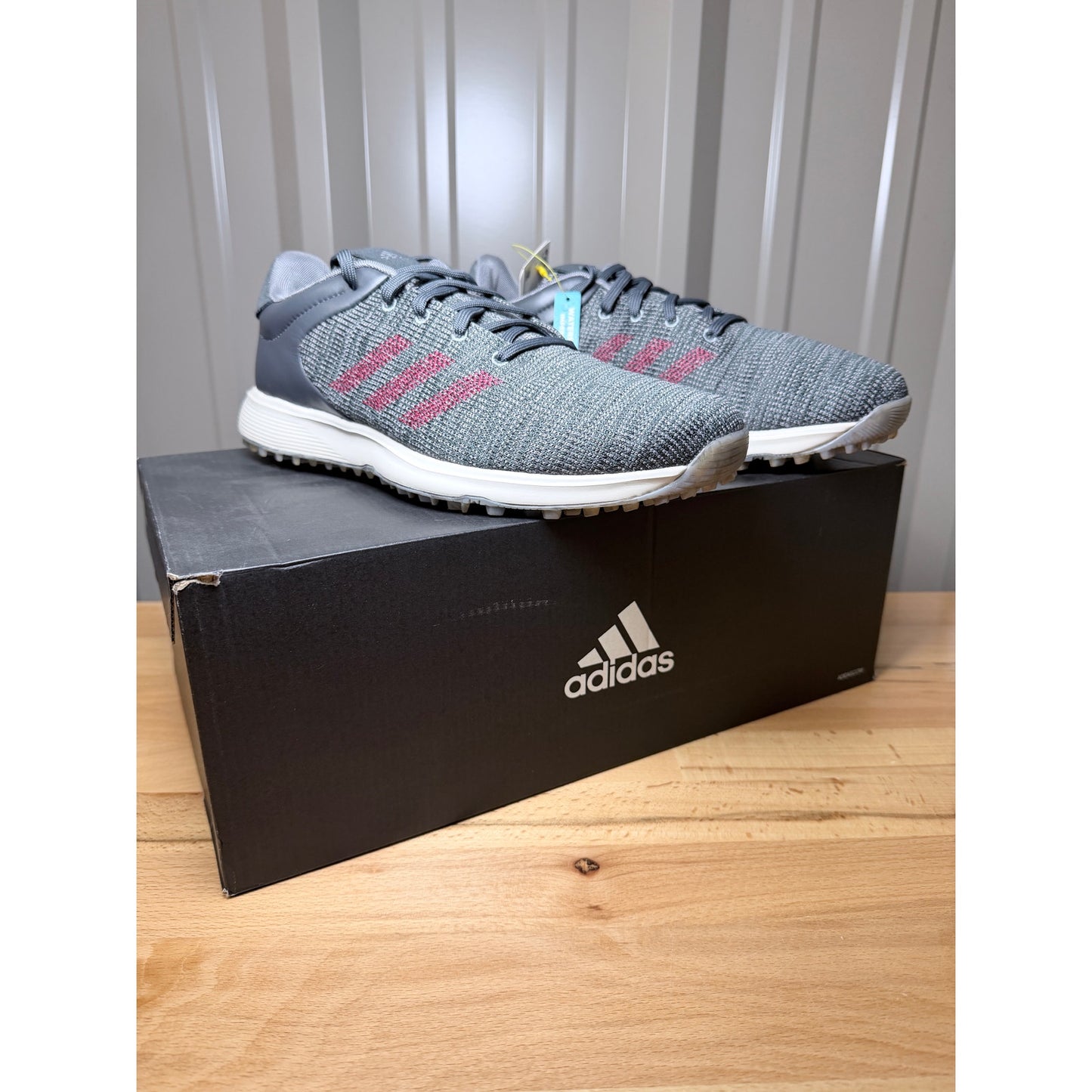 Adidas S2G EF0690 Men’s Waterproof Golf Shoes Gray Size 8.5 New!
