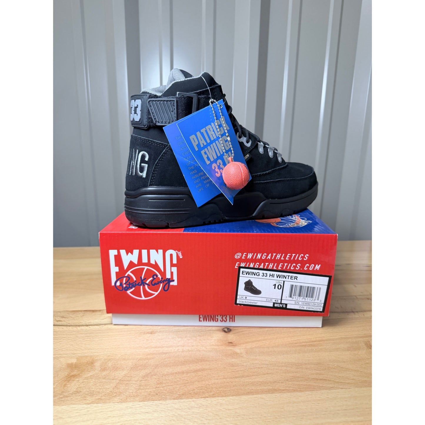 Ewing Athletics Patrick Ewing 33 Hi Winter Waterproof Black Size 10 Men’s New!