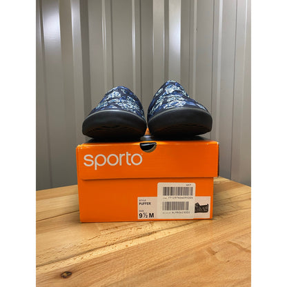 Sporto Puffer Women's Slip-on Blue Floral Size 9.5 New!