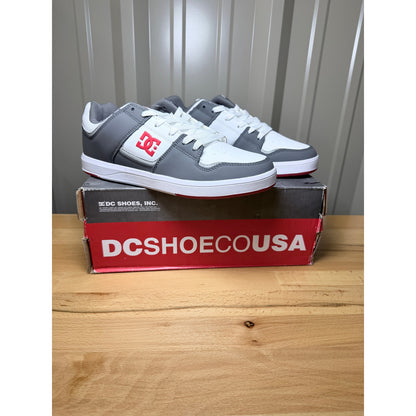 DC Shoes Cure Low Top Men’s White / Gray / Red Size 7.5 New!