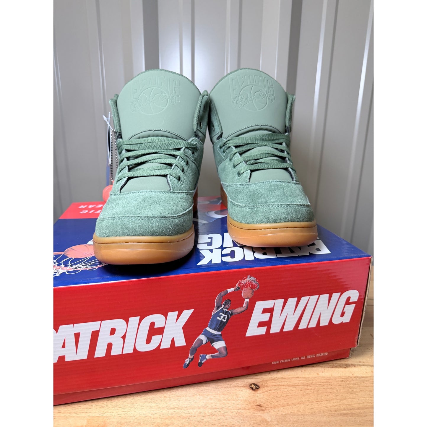 Ewing Athletics Patrick Ewing 33 Hi Green / White / Gum Men’s Size 11 New!