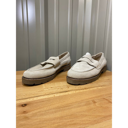 Anne Klein Emmylou Loafer Flats Beige Suede Women's Size 9
