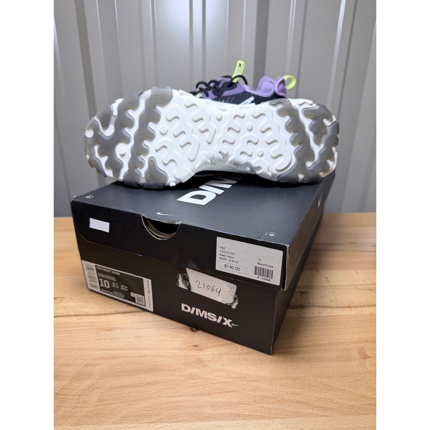 Nike React Vision D/MS/X Gravity Purple CD4373 002 Men’s Size 10 New!