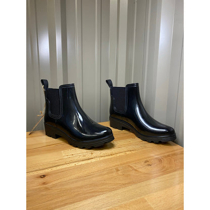 Seven 7 Halifax Women's Black Rubber Rain Boots Size 9 New!