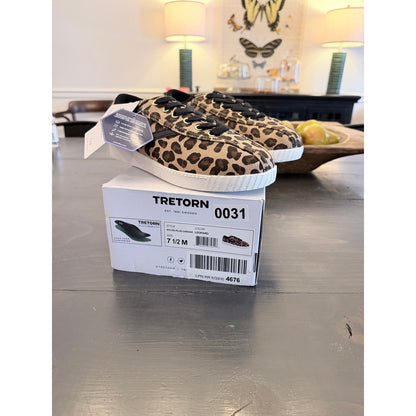 Tretorn Nylite Plus Women’s Canvas Leopard Print Sneakers Size 7.5 New!