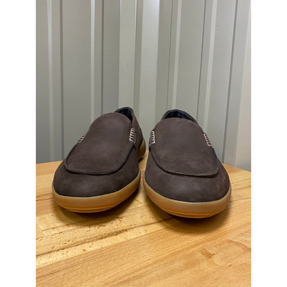 Hush Puppies Men's Finley Loafer Dark Brown Nubuck Size 11 New!