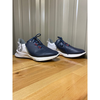 Foot Joy Fuel Men's Size 7.5 Wide Navy/White Golf Shoe
