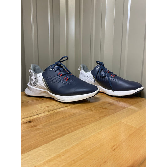 Foot Joy Fuel Men's Size 7.5 Wide Navy/White Golf Shoe