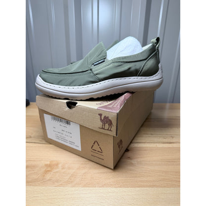 Camel Crown Men’s Army Green Lightweight Nylon Loafers Size 7 New!