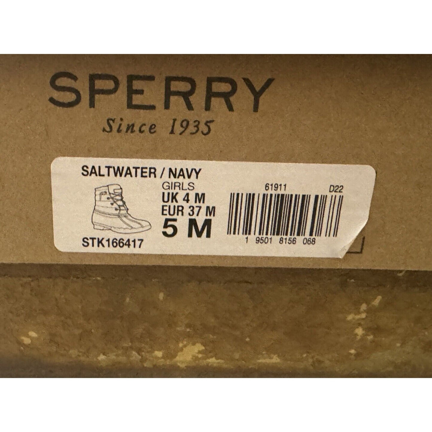 Sperry Saltwater Boot Ankle SZ 5m Pink Blue Coral Duck Waterproof New!