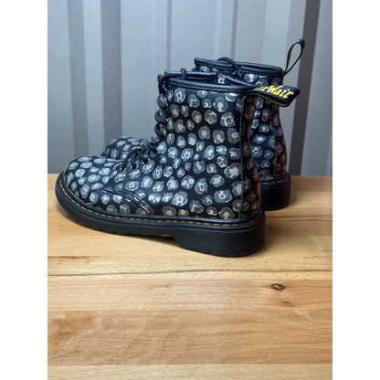 Dr. Martens 1460 J Loud Leopard Hydro Lace Up Side Zip Size 3 Youth.