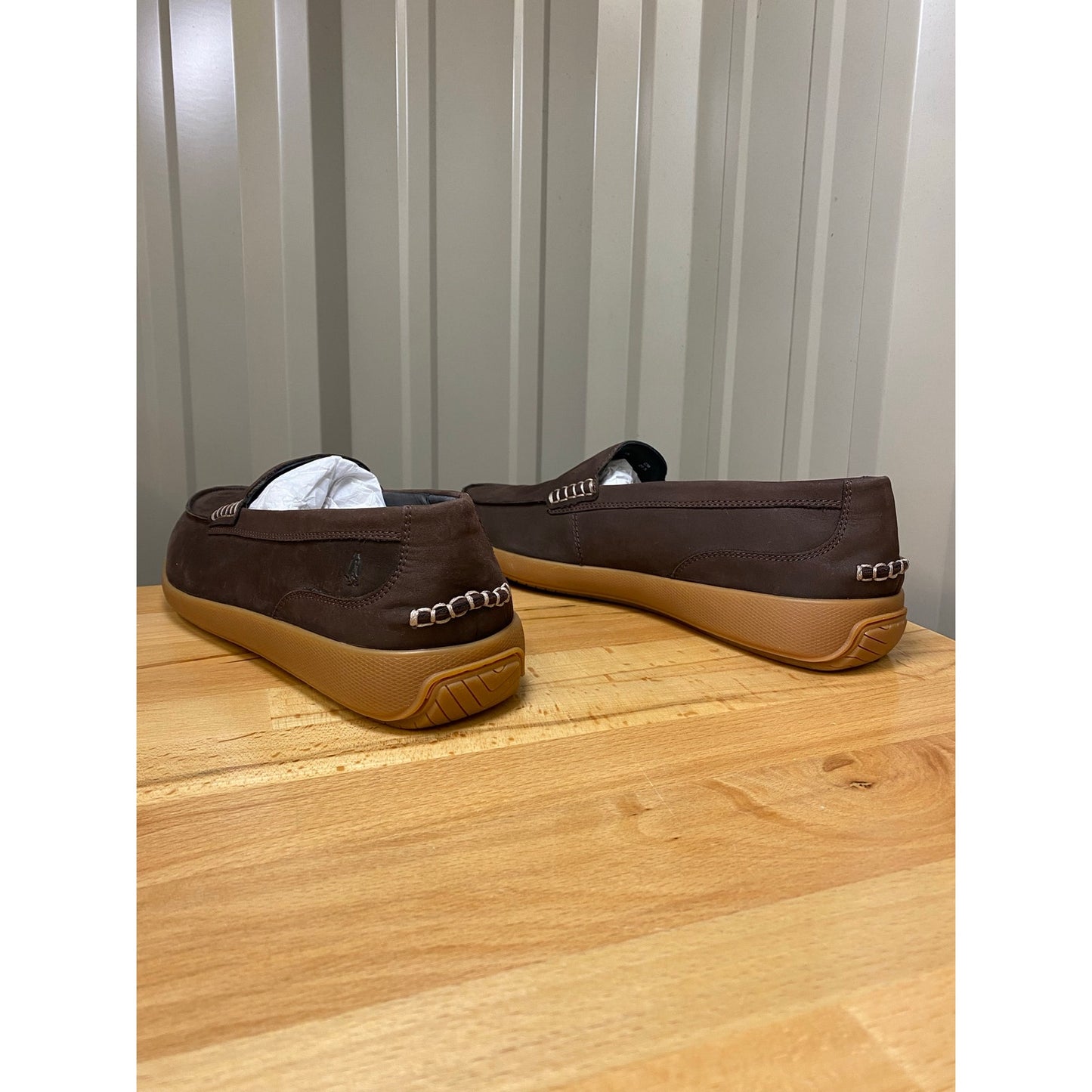 Hush Puppies Men's Finley Loafer Dark Brown Nubuck Size 11 New!