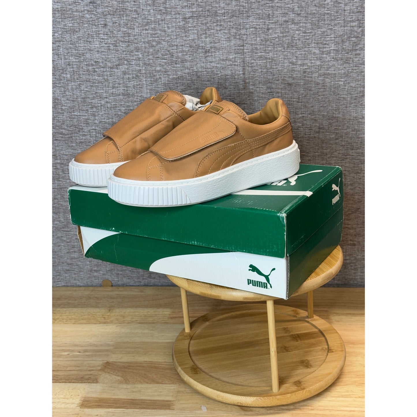 Puma Basket Platform Strap Women’s Sneaker Apple Cinnamon Size 6.5